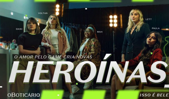 Heroínas do Game brand campaign